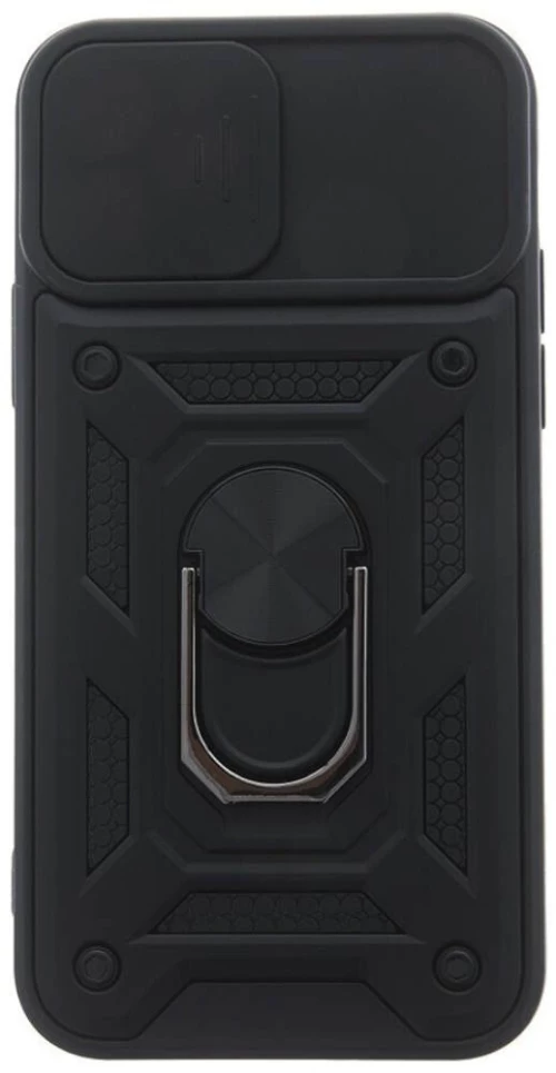 Σκληρή Θήκη Armor με Βάση Στήριξης Δαχτυλίδι για Xiaomi Redmi Note 12 Pro Plus - Μαύρο