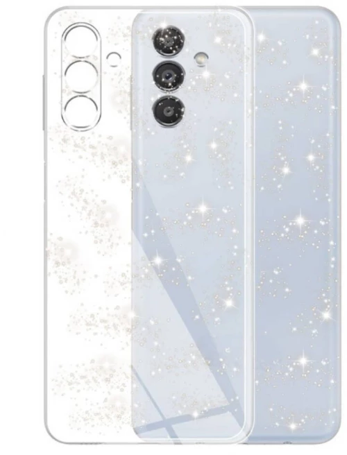 Θήκη TPU Σιλικόνης με Glitter για Samsung Galaxy A56 - Διάφανο