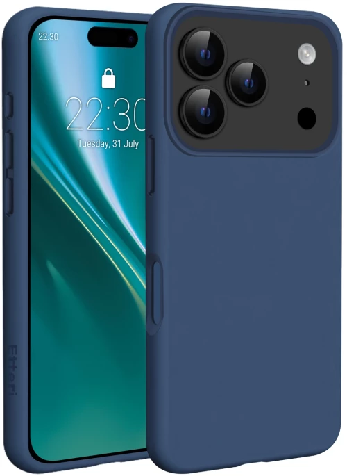 Etteri Θήκη TPU Σιλικόνης Mag Invisible για iPhone 17 Pro - Σκούρο Μπλε