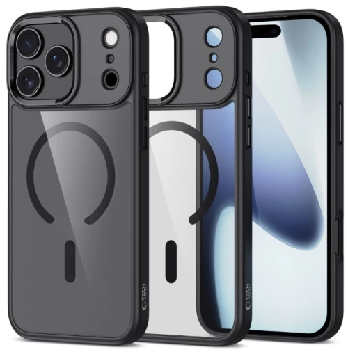 Θήκη TPU Σιλικόνης με Magsafe για iPhone 17 Pro Max - Μαύρη / Φιμέ