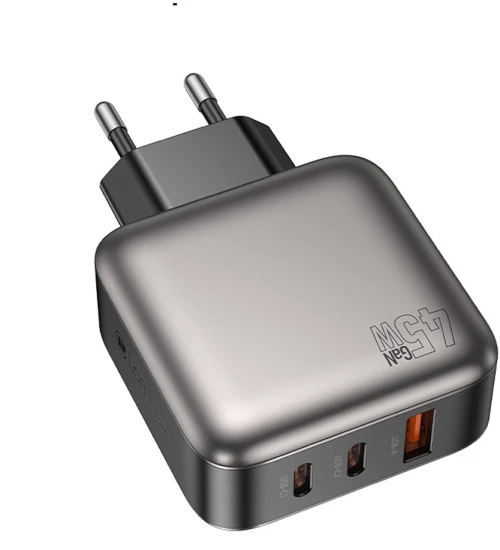 LAMTECH THREE PORTS GaN CHARGER PD45W GREY