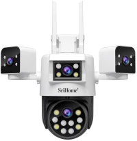 SRIHOME 8MP QUAD-LENS PTZ SECURITY CAMERA