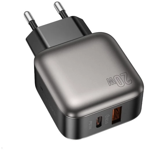 LAMTECH DUAL PORT QC3.0 CHARGER PD20W GREY