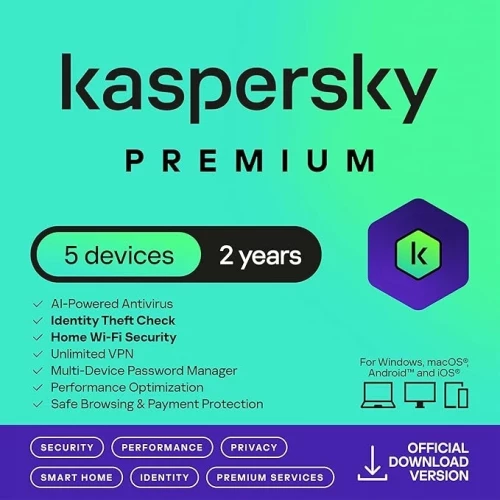 Kaspersky Premium (5 Devices - 2 Years) Ηλεκτρονική Άδεια
