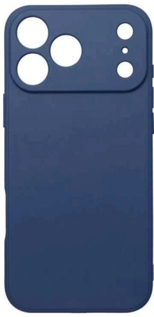 Θήκη TPU Σιλικόνης με Υφασμάτινη Επένδυση για iPhone 17 Pro - Σκούρο Μπλε