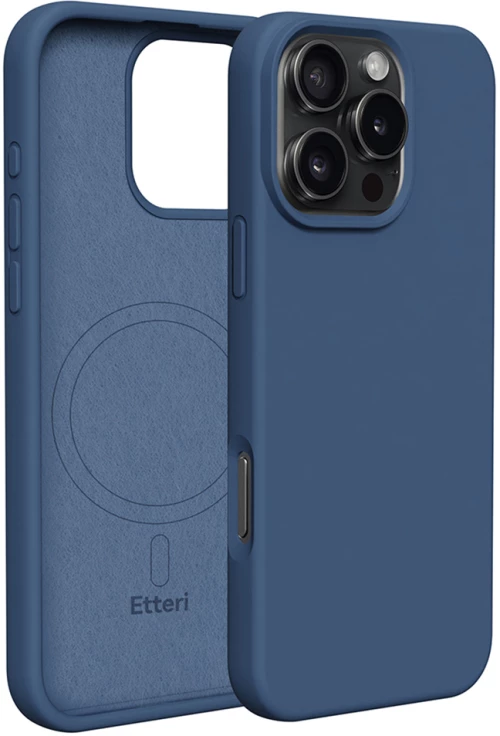 Etteri Θήκη TPU Σιλικόνης Mag Invisible για iPhone 16 Pro Max - Σκούρο Μπλε