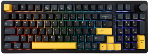 WHITE SHARK MECH US KEYBOARD RED SWITCH GK-007151 EXCALIBUR BLACK