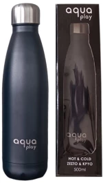 Μπουκάλι θερμός 500ml AquaPlay Μαύρο