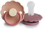 Σετ 2 Πιπίλες Σιλικόνης FRIGG Daisy Peony/Cedar 6-18 Μηνών Baby Oliver