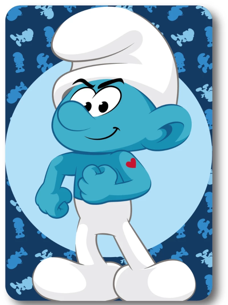 Κουβέρτα Κούνιας (100x140) Fleece Peyo Smurfs 11 Dimcol