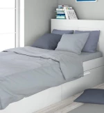 Παπλωματοθήκη Υπέρδιπλη 220x240 Solid 505 Light Blue-Grey Dimcol