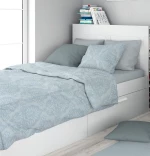 Σετ Σεντόνια Υπέρδιπλα 4τμχ (220x240) Άρτεμις 705 Light Blue-Grey βαμβακερά Dimcol