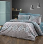 Σετ Σεντόνια King Size (240x270) Καλλιρόη 605 Grey-Petrol DimCol