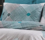 Σετ Σεντόνια King Size (240x270) Καλλιρόη 605 Grey-Petrol DimCol