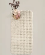 Χαλί αντιολισθητικό 60x140 Kora Light Beige Γούνινο nima