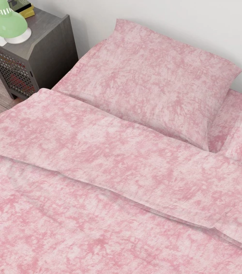 Σετ Σεντόνια Μονά 2τμχ (160x240) Premium Shadow 617 Pink βαμβακερά DimCol