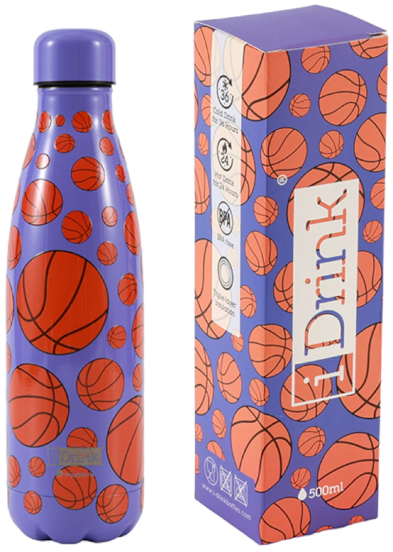 Μπουκάλι Θερμός i Drink Therm Bottle 500ml Basket ID0460