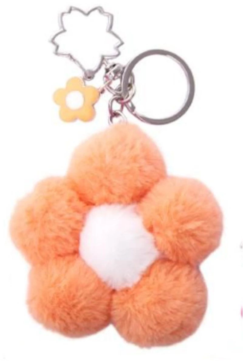 Μπρελόκ Trend Good Feelings Happy Flower Plush Orange 965172 _O