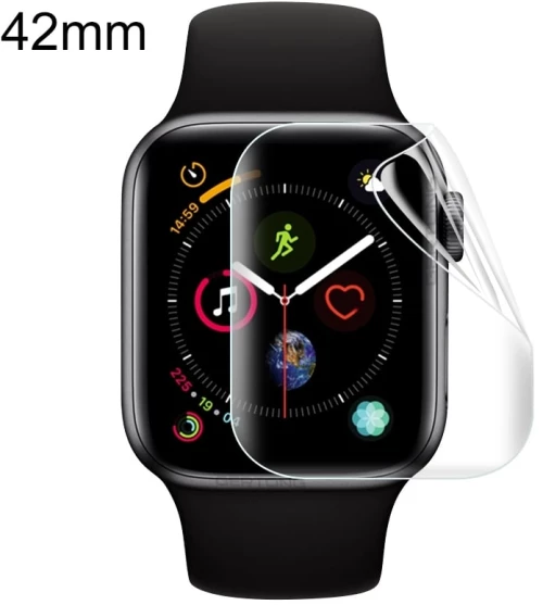 Προστατευτική Μεμβράνη Υδρογέλης για Apple Watch 42mm, Μαλακή, Πλήρης Κάλυψη, Μπροστινή Όψη