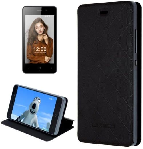 LEAGOO για Z1 (MPH0232) Οριζόντια Flip δερμάτινη θήκη με θήκη (Μαύρο)