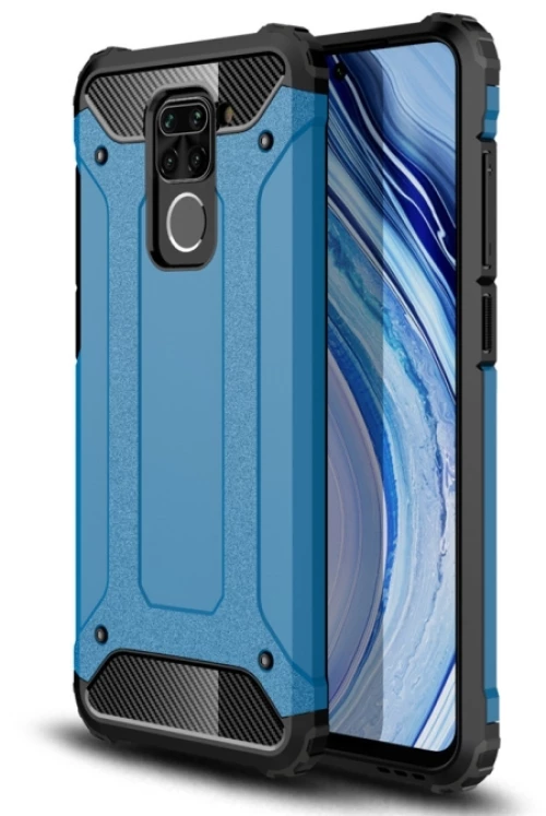 Θήκη για Xiaomi Redmi Note 9 Magic Armor, Συνδυασμός TPU + PC (Μπλε)