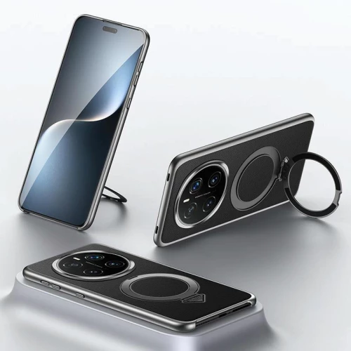 Θήκη τηλεφώνου For Honor Magic7 Pro SULADA από δέρμα κορυφαίας ποιότητας με μαγνητική βάση MagSafe (Μαύρο)