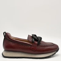 Loafers παπούτσια Γυναικεία Hispanitas HI254238-C003 Kansas-I25 σε μπορντό δέρμα