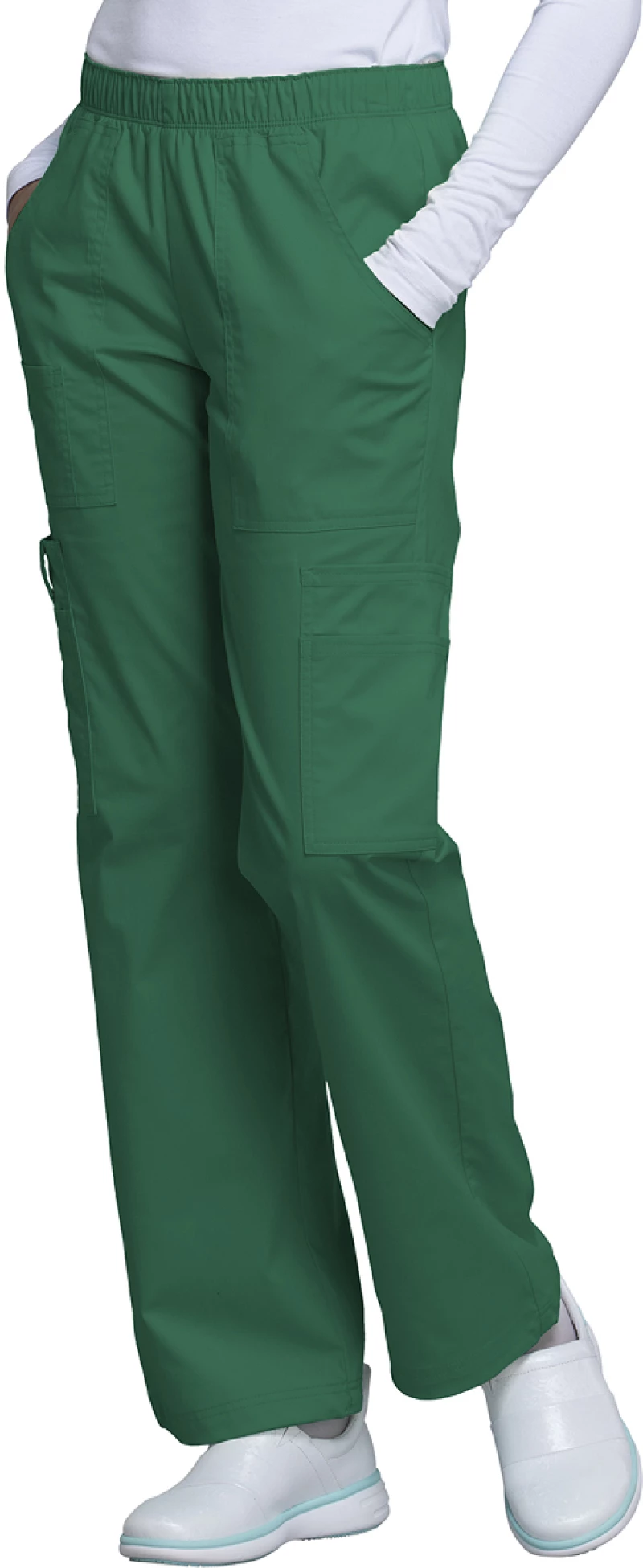 Unisex Ελαστικό Cargo Παντελόνι Ιατρικής Πράσινο - Cherokee Mr Cargo WWE4005 Pants Green