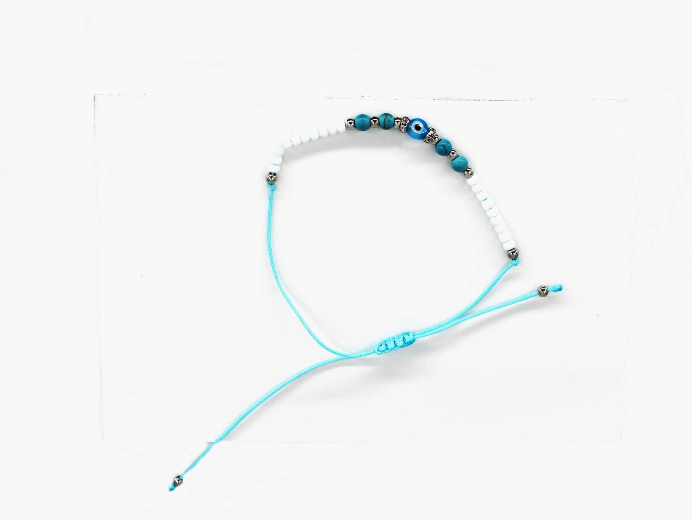 Γυναικείο Βραχιόλι μακραμέ,Μάτι  και Στράς κ.BR24-1258