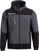 Unisex Μπουφάν Softshell Εργασίας Γκρι Μαύρο - Rune Softshell Jacket Grey Black
