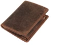 Fetiche Leather Δερμάτινο Ανδρικό Πορτοφόλι Καφέ HUR 10-007