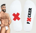 Ανδρικές Κάλτσες FUCKER Socks - Λευκές