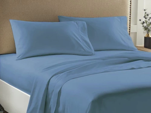 Παπλωματοθήκη Μονόχρωμη Μπλε Economy Γαρύφαλλο - 200x240