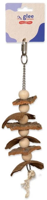 Glee Παιχνίδι Κρεμαστό για Πουλιά Natural Cork Kebab 20cm