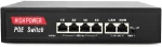 SST-LP4EH2EHB, 6-Port (4+2) 10/100 24v Passive PoE switch, 75W