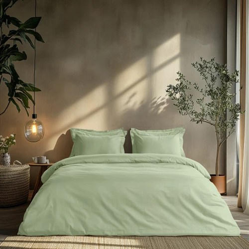 Beauty Home Σετ σεντόνια μονά με λάστιχο Art 1700 Harmony 110x200+30 Βεραμάν