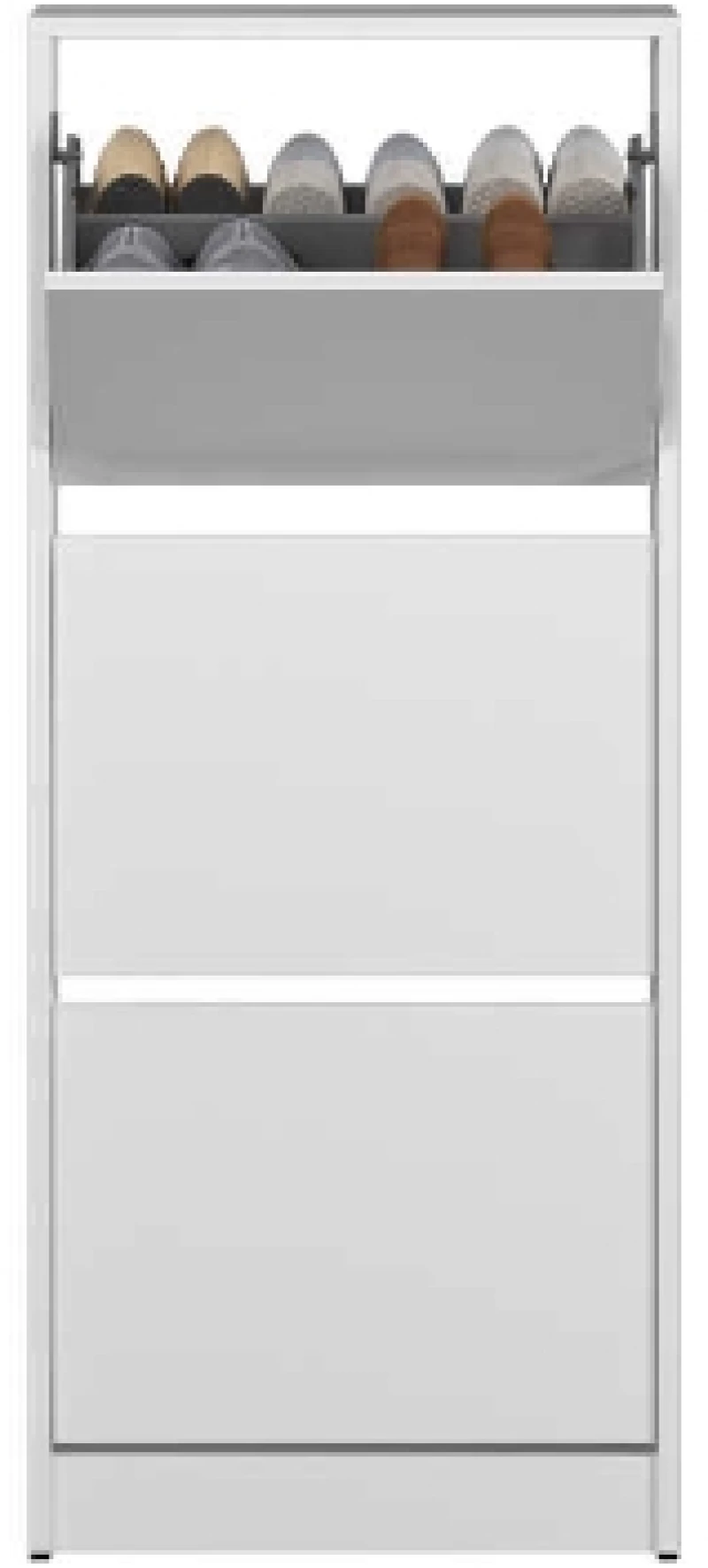 Παπουτσοθήκη Flat Λευκό 51x119x26cm (ΠxΥxΒ)