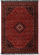 Κλασικό χαλί Afgan 306A D.RED BLACK Royal Carpet - 133 x 190 cm