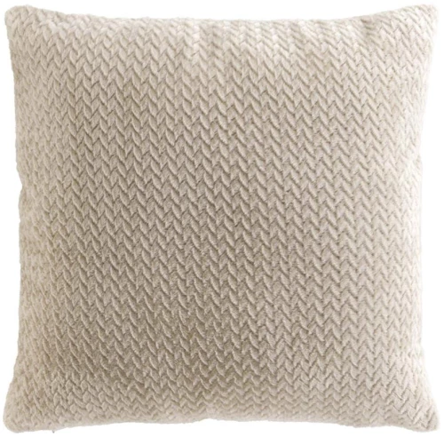 Μαξιλάρι embossed flannel μπεζ 45x45cm