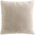Μαξιλάρι embossed flannel μπεζ 45x45cm