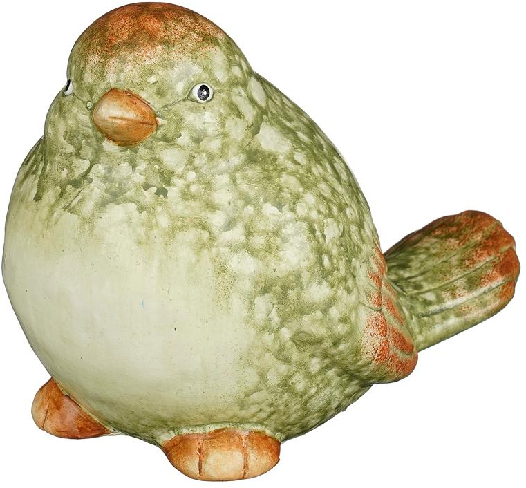 Πουλί διακοσμητ.  Κεραμικό πράσινο 14x9x10,5cm