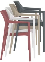 TULUM WHITE/TAUPE ΠΟΛΥΘΡΟΝΑ ΠΟΛ/ΝΙΟΥ 55X52X79εκ.