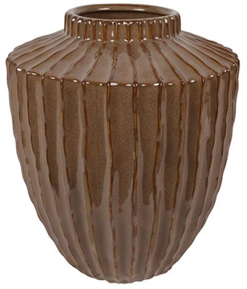 Βάζο κεραμικό DUUK καφέ 27x32