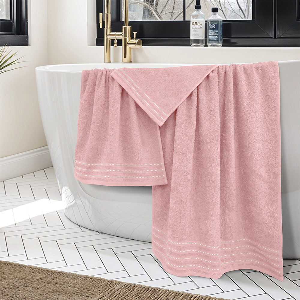 LINO Σετ πετσέτες 3τμχ (30x50,50x90,70x140) Veluva Κοραλί