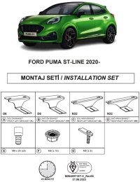 Βάσεις Πλαινών Σκαλοπατιών (Dma) Για Ford Puma St Line 2020- Suv I