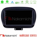Nakamichi NAM5260 Series 4Core Android13 4+64GB Fiat 500X Navigation Multimedia Tablet 9" Με Carplay & Android Auto