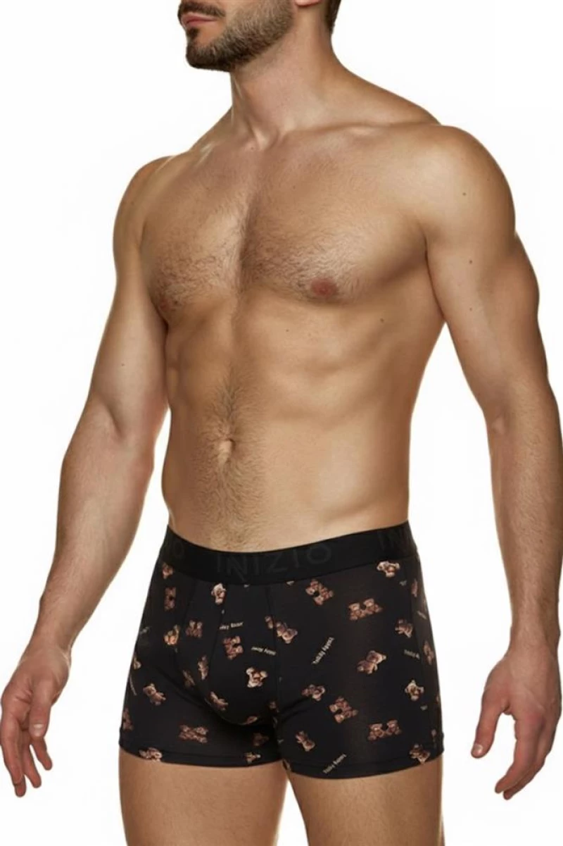 ΑΝΔΡΙΚΟ BOXER INIZIO ΜΕ ΣΧΕΔΙΟ ΑΡΚΟΥΔΑΚΙΑ 44800 ΜΑΥΡΟ