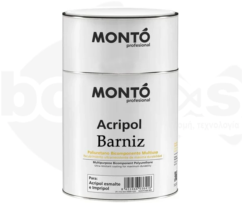 Acripol Barniz Βερνίκι Πολυουρεθάνης 2 συστατικών MONTO 750ml Ματ