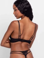 Σουτιέν Dorina LYRA SATIN - Μαύρο Push up - Δαντέλα - Cup B - C - Polyamide - Regular Fit