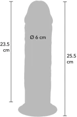 GET REAL - DELUXE THICK DOUBLE-DENSITY TPE DONG 25.5 CM